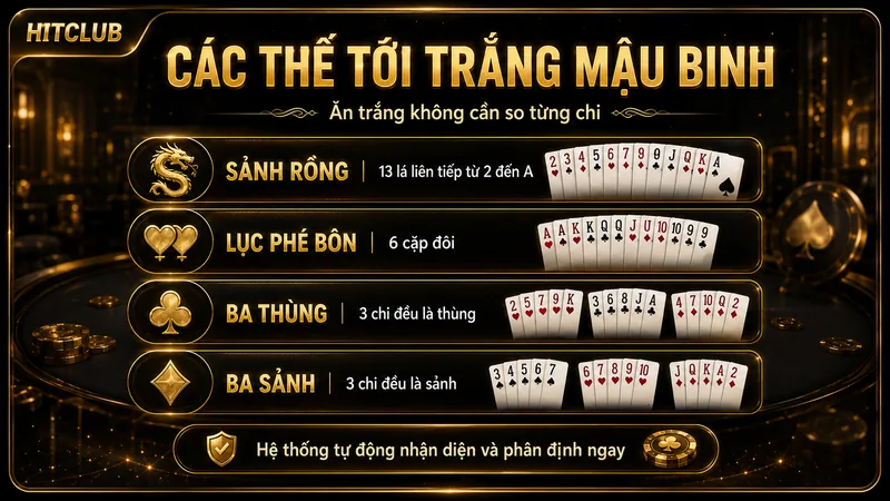 Các thế Tới Trắng trong Mậu Binh HITCLUB