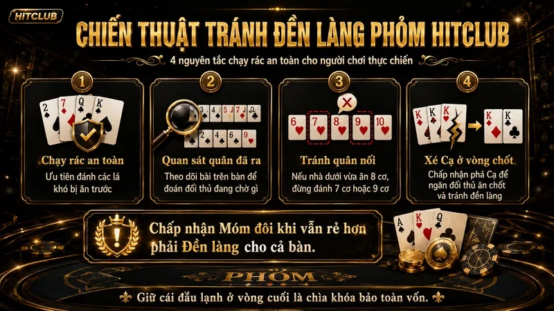 Chiến thuật tránh Đền Làng khi chơi Phỏm HITCLUB