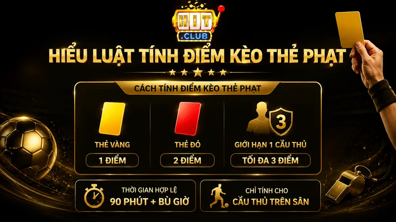 Hệ thống tính điểm kèo thẻ phạt chi tiết và chuẩn xác
