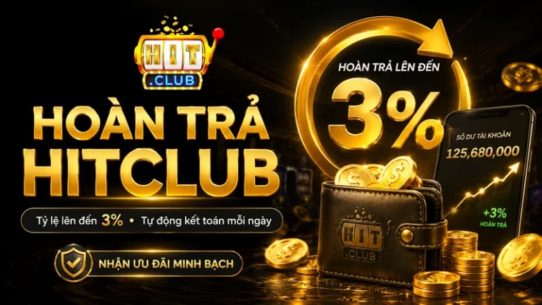 Hoàn Trả HITCLUB: Tỷ Lệ Lên Đến 3% Và Cách Nhận Ưu Đãi