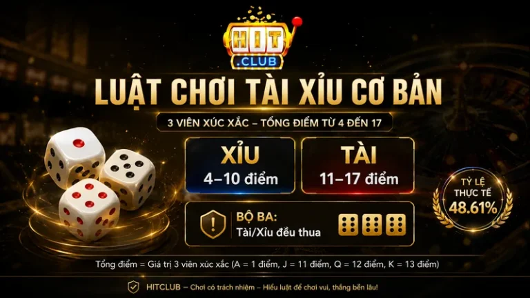 Luật Tài Xỉu – Hướng Dẫn Đọc Bảng Vị Và Tính Điểm Hitclub