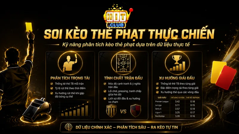 Kỹ năng phân tích kèo thẻ phạt dựa trên dữ liệu thực tế