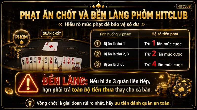 Quy tắc phạt ăn Chốt và Đền Làng Phỏm HITCLUB