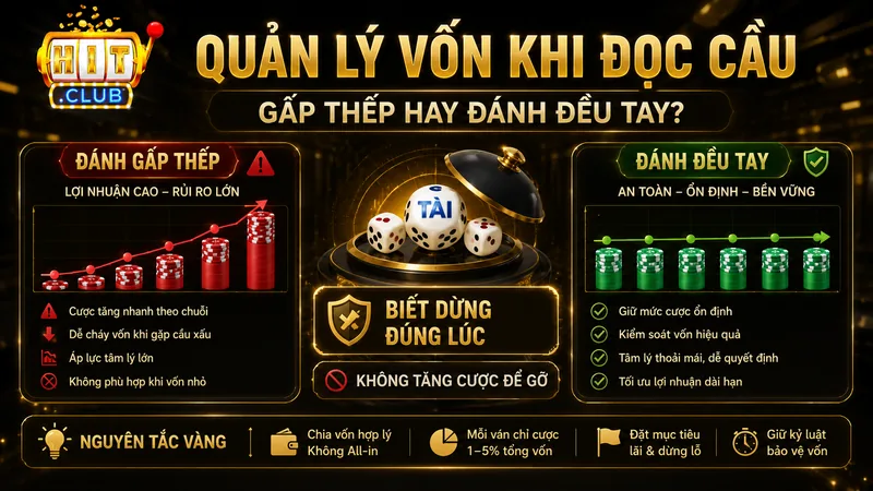 Quản lý vốn khi đọc cầu Tài Xỉu HITCLUB
