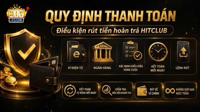 Quy định thanh toán và điều kiện rút tiền hoàn trả HITCLUB