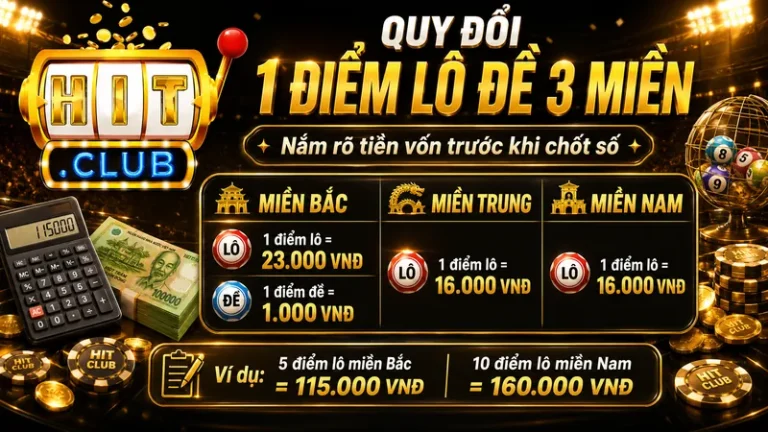 Cách Tính Tiền Lô Đề 3 Miền Chuẩn Tại Hitclub