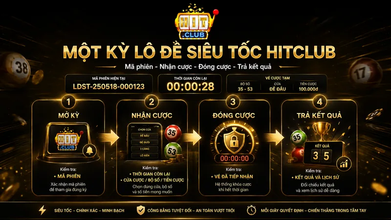 Quy trình một kỳ lô đề siêu tốc HITCLUB