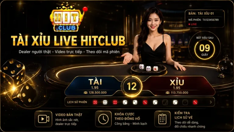 Tài Xỉu Live HITCLUB | Khác Gì Tài Xỉu 3D?