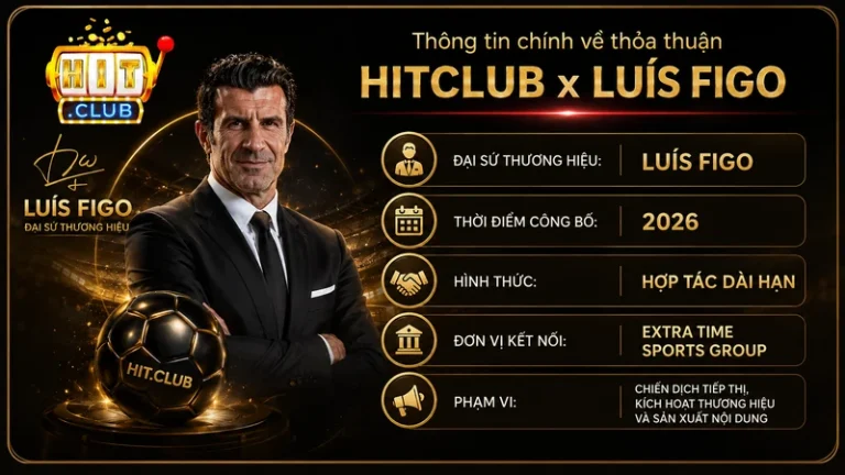 Luís Figo – Đại sứ thương hiệu chính thức của HITCLUB