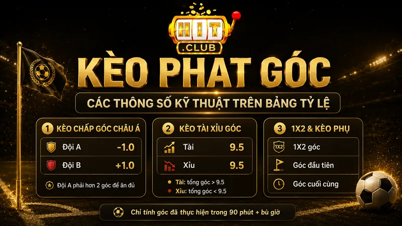 Kèo phạt góc và các thông số kỹ thuật trên bảng tỷ lệ
