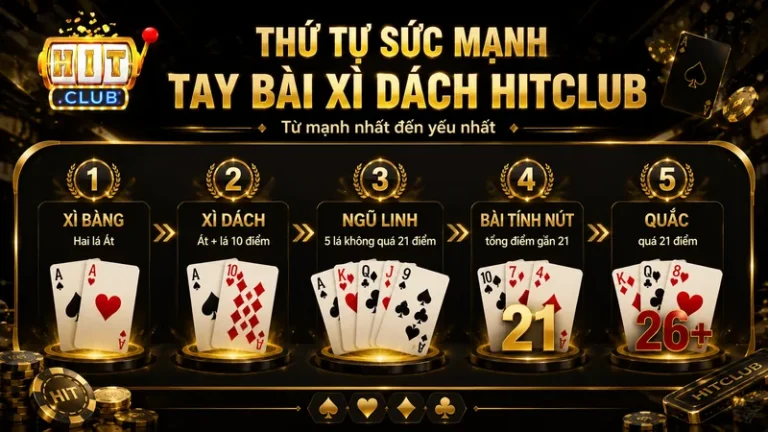 Xì Dách HITCLUB – Luật Chơi Và Tỷ Lệ Trả Thưởng 1:1.5