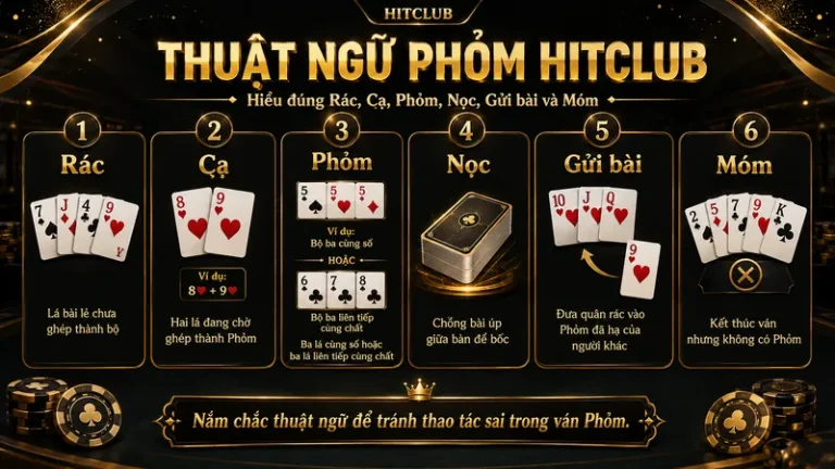 Phỏm HITCLUB – Luật Tính Điểm Và Mẹo Tránh Đền Làng